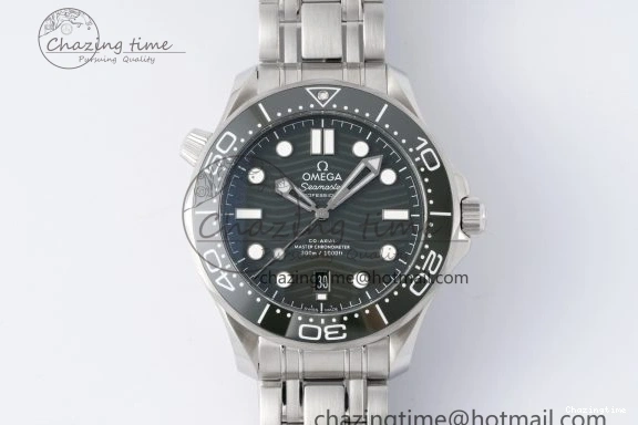 0322 Seamaster Diver 300M ZF 1:1 Best Edition Green Ceramic Green Dial on SS Bracelet A BestValue 7825